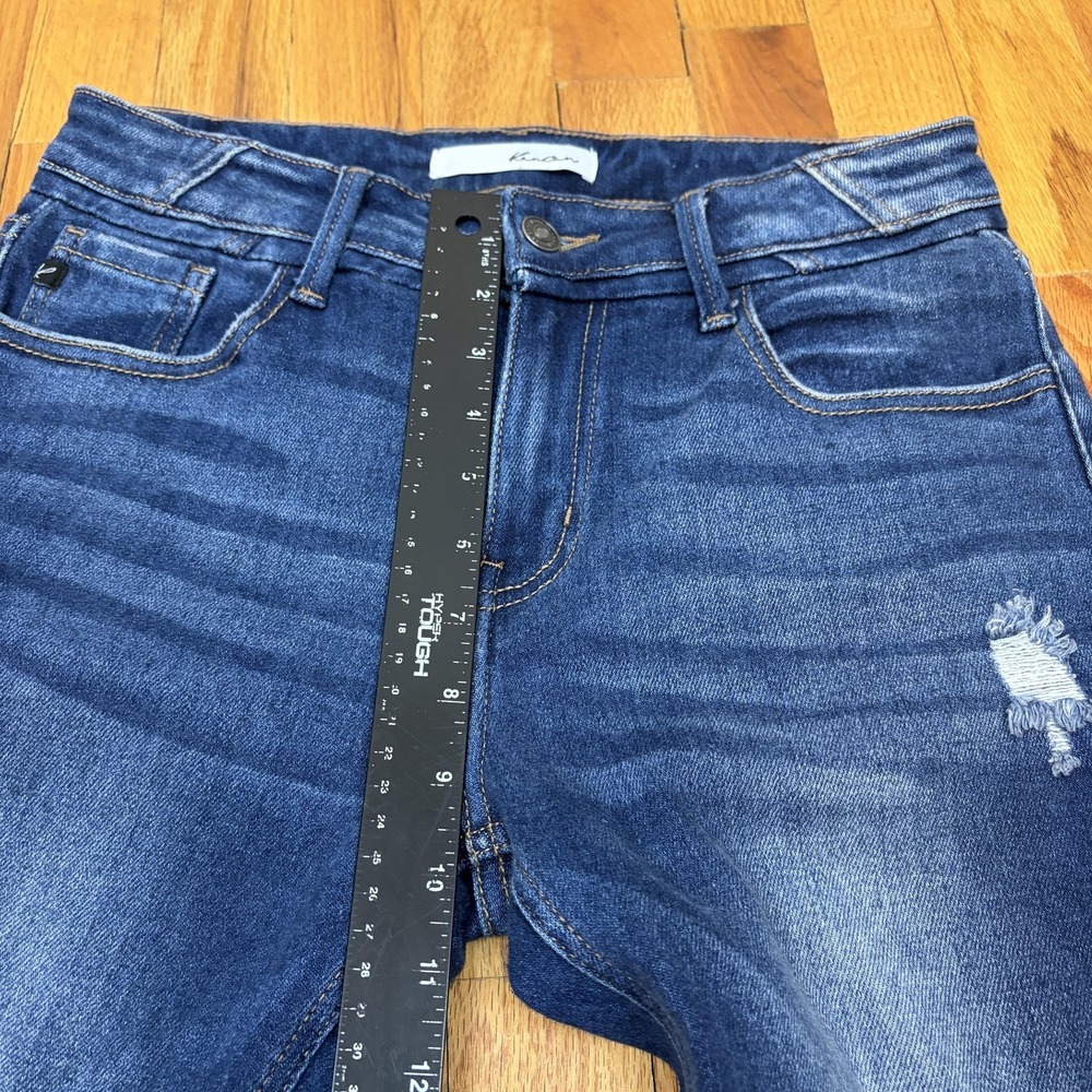 KanCan Jeans‎ Womens 7/27 Medium Wash Blue Distressed Skinny Stretch KC2508M - Picture 9 of 11